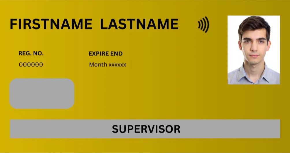 CSCS Gold Supervisor Card sample