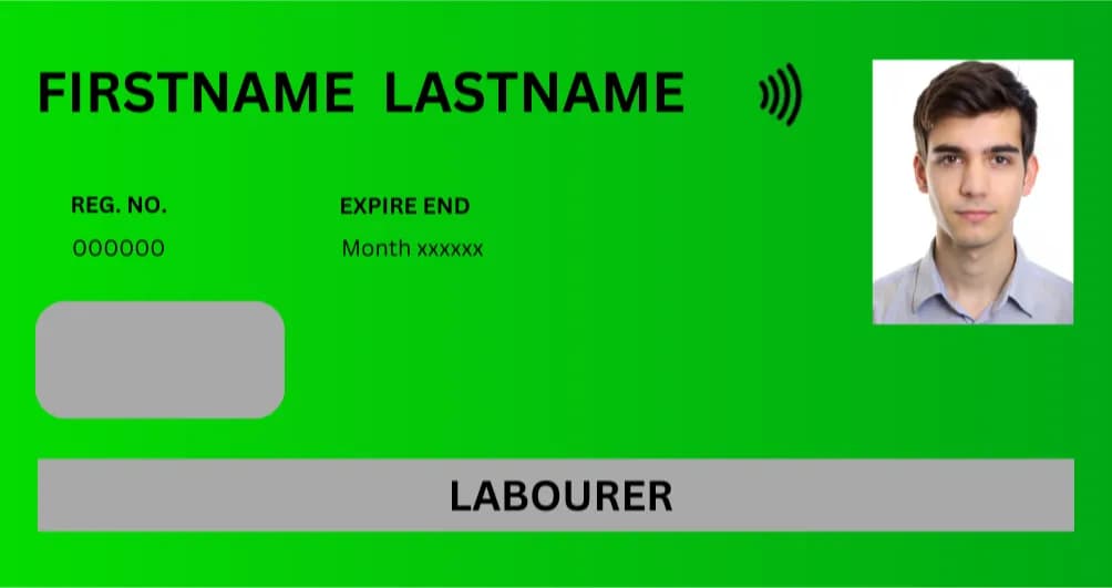 CSCS Green Labourer Card sample